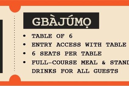 MBYG25 Gbajumo Table Ticket